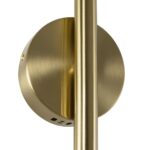 kelvo® GLOW 61682 Μοντέρνο Φωτιστικό Τοίχου – Απλίκα LED 24W 2400lm 360° AC 220-240V IP20 Ρυθμιζόμενο Λευκό CCT με On/Off 2700K/4500K/6000K – Lumileds SMD Chip – Χρυσό Πλατίνα & Λευκό Νήμα – Μ30 x Π15 x Υ70cm – 3 Χρόνια Εγγύηση