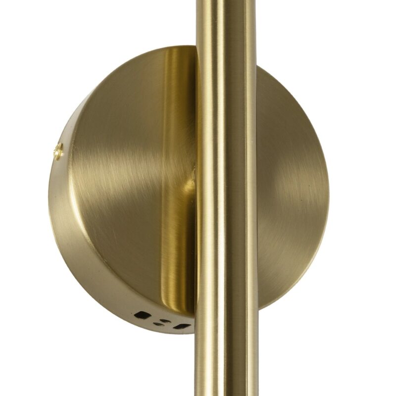 kelvo® GLOW 61682 Μοντέρνο Φωτιστικό Τοίχου – Απλίκα LED 24W 2400lm 360° AC 220-240V IP20 Ρυθμιζόμενο Λευκό CCT με On/Off 2700K/4500K/6000K – Lumileds SMD Chip – Χρυσό Πλατίνα & Λευκό Νήμα – Μ30 x Π15 x Υ70cm – 3 Χρόνια Εγγύηση