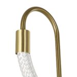 kelvo® GLOW 61683 Μοντέρνο Φωτιστικό Τοίχου – Απλίκα LED 18W 1800lm 360° AC 220-240V IP20 Ρυθμιζόμενο Λευκό CCT με On/Off 2700K/4500K/6000K – Lumileds SMD Chip – Χρυσό Πλατίνα & Λευκό Νήμα – Μ30 x Π15 x Υ70cm – 3 Χρόνια Εγγύηση