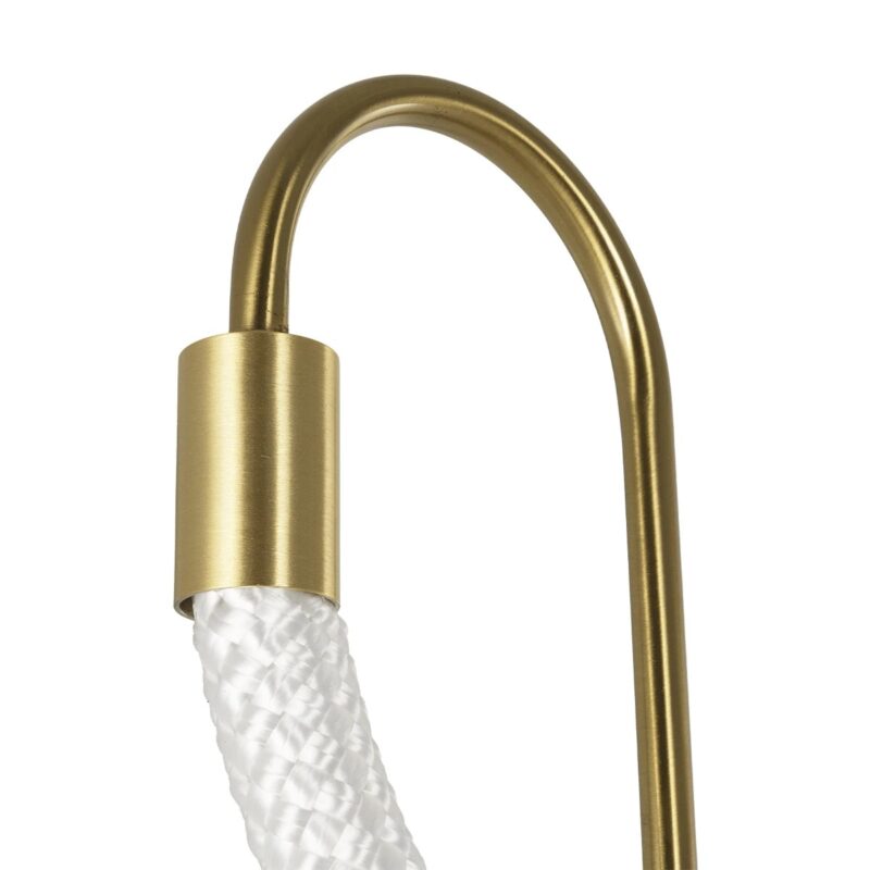 kelvo® GLOW 61683 Μοντέρνο Φωτιστικό Τοίχου – Απλίκα LED 18W 1800lm 360° AC 220-240V IP20 Ρυθμιζόμενο Λευκό CCT με On/Off 2700K/4500K/6000K – Lumileds SMD Chip – Χρυσό Πλατίνα & Λευκό Νήμα – Μ30 x Π15 x Υ70cm – 3 Χρόνια Εγγύηση