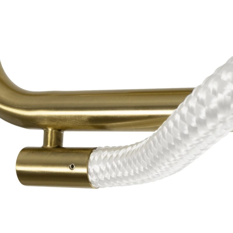 kelvo® GLOW 61684 Μοντέρνο Φωτιστικό Οροφής LED 18W 1800lm 360° AC 220-240V IP20 Ρυθμιζόμενο Λευκό CCT με On/Off 2700K/4500K/6000K – Lumileds SMD Chip – Χρυσό Πλατίνα & Λευκό Νήμα – Μ65 x Π30 x Υ30cm – 3 Χρόνια Εγγύηση