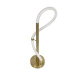 kelvo® GLOW 61685 Μοντέρνο Επιτραπέζιο Φωτιστικό Πορτατίφ LED 18W 1800lm 360° AC 220-240V IP20 Ρυθμιζόμενο Λευκό CCT με Αφή 2700K/4500K/6000K Dimmable – Lumileds SMD Chip – Χρυσό Πλατίνα & Λευκό Νήμα – Μ30 x Π30 x Υ60cm – 3 Χρόνια Εγγύηση