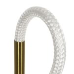 kelvo® GLOW 61685 Μοντέρνο Επιτραπέζιο Φωτιστικό Πορτατίφ LED 18W 1800lm 360° AC 220-240V IP20 Ρυθμιζόμενο Λευκό CCT με Αφή 2700K/4500K/6000K Dimmable – Lumileds SMD Chip – Χρυσό Πλατίνα & Λευκό Νήμα – Μ30 x Π30 x Υ60cm – 3 Χρόνια Εγγύηση