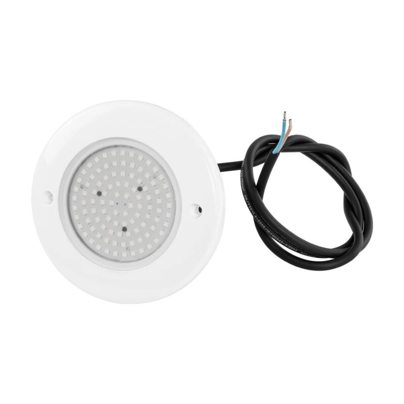 GLOBOSTAR® POOLARTY 61717 Υποβρύχιο Φωτιστικό για Σιντριβάνια/Πισίνες LED 8W 560lm 120° DC 12V Αδιάβροχο IP68 Μπλε Dimmable – Bridgelux SMD Chip – 1m VDE Rubber Καλώδιο – Μ13 x Π13 x Υ2cm – 3 Χρόνια Εγγύηση