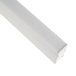 GLOBOSTAR® ALP-LINEAR LUMILINE 61763-3M Επιφανειακό / Κρεμαστό / Επιτοίχιο Προφίλ Αλουμινίου με Λευκό Γαλακτερό Πατητό Κάλυμμα για Ταινίες LED IP20 – Λευκό Ματ – Μ300 x Π3.5 x Υ7cm