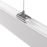 GLOBOSTAR® ALP-LINEAR LUMILINE 61763-3M Επιφανειακό / Κρεμαστό / Επιτοίχιο Προφίλ Αλουμινίου με Λευκό Γαλακτερό Πατητό Κάλυμμα για Ταινίες LED IP20 – Λευκό Ματ – Μ300 x Π3.5 x Υ7cm