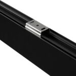 GLOBOSTAR® ALP-LINEAR LUMILINE 61764-3M Επιφανειακό / Κρεμαστό / Επιτοίχιο Προφίλ Αλουμινίου με Λευκό Γαλακτερό Πατητό Κάλυμμα για Ταινίες LED IP20 – Μαύρο Ματ – Μ300 x Π3.5 x Υ7cm