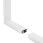 GLOBOSTAR® ALP-CORNER-SIDE90 LUMILINE 61766 Επιφανειακό / Κρεμαστό Προφίλ Αλουμινίου Γωνία με Λευκό Γαλακτερό Πατητό Κάλυμμα για Ταινίες LED IP20 – Λευκό Ματ – Μ30 x Π3.5 x Υ7cm