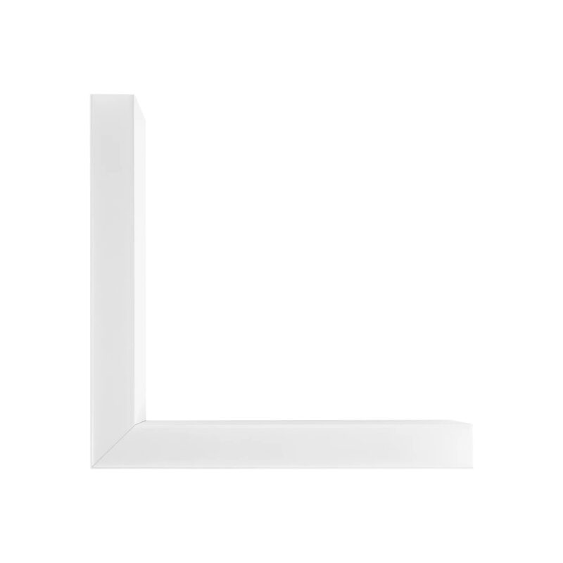 GLOBOSTAR® ALP-CORNER-SIDE90 LUMILINE 61766 Επιφανειακό / Κρεμαστό Προφίλ Αλουμινίου Γωνία με Λευκό Γαλακτερό Πατητό Κάλυμμα για Ταινίες LED IP20 – Λευκό Ματ – Μ30 x Π3.5 x Υ7cm