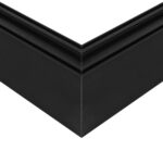 GLOBOSTAR® ALP-CORNER-SIDE90 LUMILINE 61767 Επιφανειακό / Κρεμαστό Προφίλ Αλουμινίου Γωνία με Λευκό Γαλακτερό Πατητό Κάλυμμα για Ταινίες LED IP20 – Μαύρο Ματ – Μ30 x Π3.5 x Υ7cm