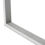 GLOBOSTAR® ALP-CORNER-SIDE90 LUMILINE 61768 Επιφανειακό / Κρεμαστό Προφίλ Αλουμινίου Γωνία με Λευκό Γαλακτερό Πατητό Κάλυμμα για Ταινίες LED IP20 – Γκρι Ανθρακί Ματ – Μ30 x Π3.5 x Υ7cm