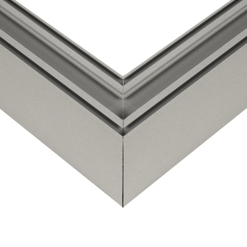 GLOBOSTAR® ALP-CORNER-SIDE90 LUMILINE 61768 Επιφανειακό / Κρεμαστό Προφίλ Αλουμινίου Γωνία με Λευκό Γαλακτερό Πατητό Κάλυμμα για Ταινίες LED IP20 – Γκρι Ανθρακί Ματ – Μ30 x Π3.5 x Υ7cm