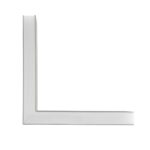 GLOBOSTAR® ALP-CORNER-SIDE90 LUMILINE 61768 Επιφανειακό / Κρεμαστό Προφίλ Αλουμινίου Γωνία με Λευκό Γαλακτερό Πατητό Κάλυμμα για Ταινίες LED IP20 – Γκρι Ανθρακί Ματ – Μ30 x Π3.5 x Υ7cm