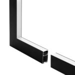 GLOBOSTAR® ALP-CORNER-IN90 LUMILINE 61770 Επιφανειακό / Κρεμαστό Προφίλ Αλουμινίου Γωνία με Λευκό Γαλακτερό Πατητό Κάλυμμα για Ταινίες LED IP20 – Μαύρο Ματ – Μ30 x Π3.5 x Υ7cm