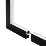 GLOBOSTAR® ALP-CORNER-IN90 LUMILINE 61770 Επιφανειακό / Κρεμαστό Προφίλ Αλουμινίου Γωνία με Λευκό Γαλακτερό Πατητό Κάλυμμα για Ταινίες LED IP20 – Μαύρο Ματ – Μ30 x Π3.5 x Υ7cm