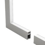 GLOBOSTAR® ALP-CORNER-IN90 LUMILINE 61771 Επιφανειακό / Κρεμαστό Προφίλ Αλουμινίου Γωνία με Λευκό Γαλακτερό Πατητό Κάλυμμα για Ταινίες LED IP20 – Γκρι Ανθρακί Ματ – Μ30 x Π3.5 x Υ7cm