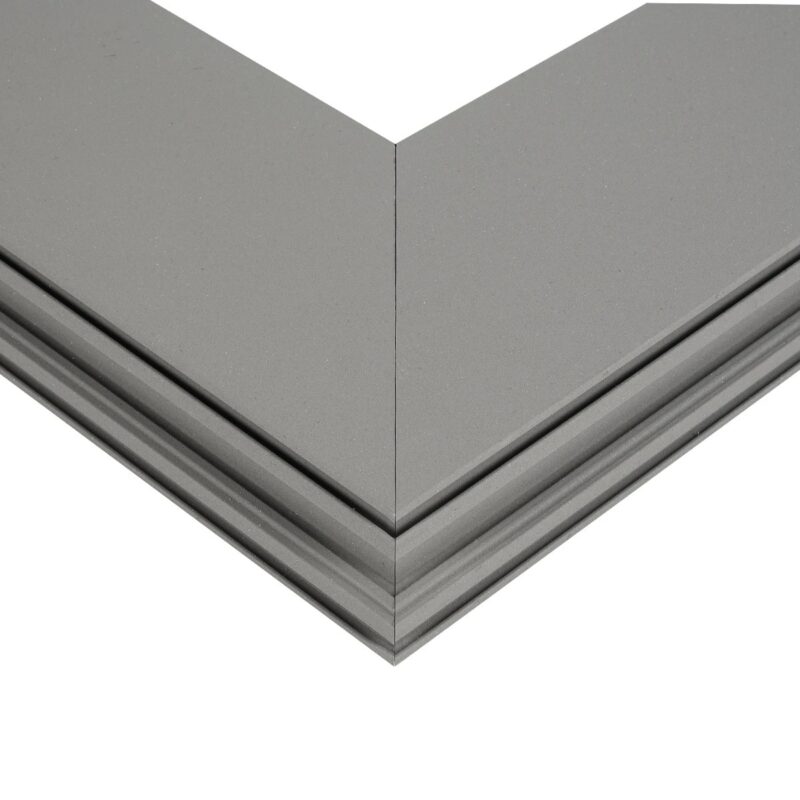 GLOBOSTAR® ALP-CORNER-IN90 LUMILINE 61771 Επιφανειακό / Κρεμαστό Προφίλ Αλουμινίου Γωνία με Λευκό Γαλακτερό Πατητό Κάλυμμα για Ταινίες LED IP20 – Γκρι Ανθρακί Ματ – Μ30 x Π3.5 x Υ7cm