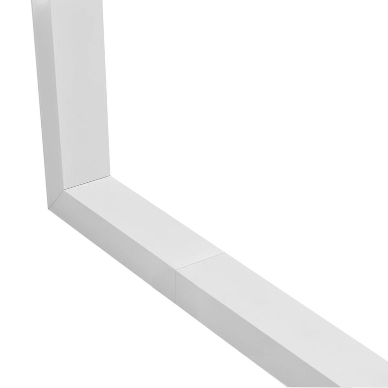 GLOBOSTAR® ALP-CORNER-SIDE90 BRIGHTRAIL 61777 Επιφανειακό / Κρεμαστό Προφίλ Αλουμινίου Γωνία με Λευκό Γαλακτερό Πατητό Κάλυμμα για Ταινίες LED IP20 – Λευκό Ματ – Μ30 x Π5 x Υ7.5cm