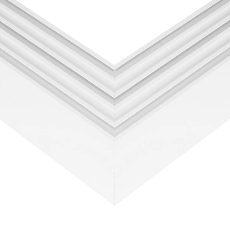 GLOBOSTAR® ALP-CORNER-SIDE90 BRIGHTRAIL 61777 Επιφανειακό / Κρεμαστό Προφίλ Αλουμινίου Γωνία με Λευκό Γαλακτερό Πατητό Κάλυμμα για Ταινίες LED IP20 – Λευκό Ματ – Μ30 x Π5 x Υ7.5cm