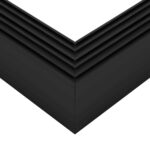 GLOBOSTAR® ALP-CORNER-SIDE90 BRIGHTRAIL 61778 Επιφανειακό / Κρεμαστό Προφίλ Αλουμινίου Γωνία με Λευκό Γαλακτερό Πατητό Κάλυμμα για Ταινίες LED IP20 – Μαύρο Ματ – Μ30 x Π5 x Υ7.5cm