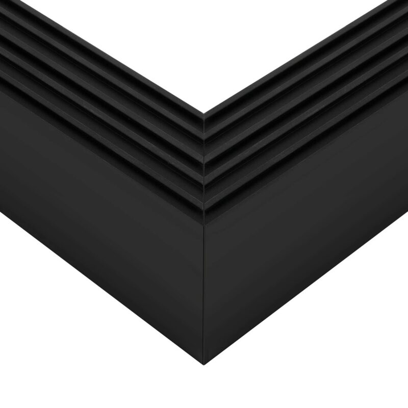 GLOBOSTAR® ALP-CORNER-SIDE90 BRIGHTRAIL 61778 Επιφανειακό / Κρεμαστό Προφίλ Αλουμινίου Γωνία με Λευκό Γαλακτερό Πατητό Κάλυμμα για Ταινίες LED IP20 – Μαύρο Ματ – Μ30 x Π5 x Υ7.5cm