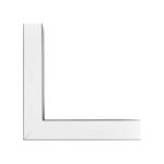 GLOBOSTAR® ALP-CORNER-SIDE90 BRIGHTRAIL 61778 Επιφανειακό / Κρεμαστό Προφίλ Αλουμινίου Γωνία με Λευκό Γαλακτερό Πατητό Κάλυμμα για Ταινίες LED IP20 – Μαύρο Ματ – Μ30 x Π5 x Υ7.5cm