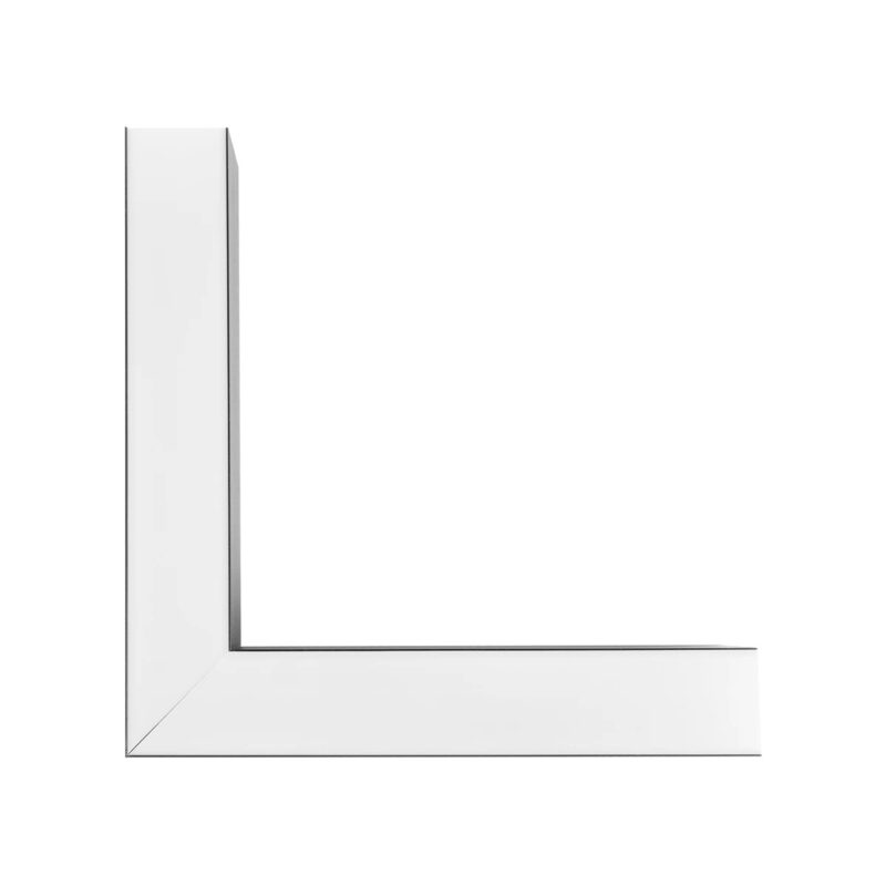 GLOBOSTAR® ALP-CORNER-SIDE90 BRIGHTRAIL 61778 Επιφανειακό / Κρεμαστό Προφίλ Αλουμινίου Γωνία με Λευκό Γαλακτερό Πατητό Κάλυμμα για Ταινίες LED IP20 – Μαύρο Ματ – Μ30 x Π5 x Υ7.5cm