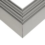 GLOBOSTAR® ALP-CORNER-SIDE90 BRIGHTRAIL 61779 Επιφανειακό / Κρεμαστό Προφίλ Αλουμινίου Γωνία με Λευκό Γαλακτερό Πατητό Κάλυμμα για Ταινίες LED IP20 – Γκρι Ανθρακί Ματ – Μ30 x Π5 x Υ7.5cm