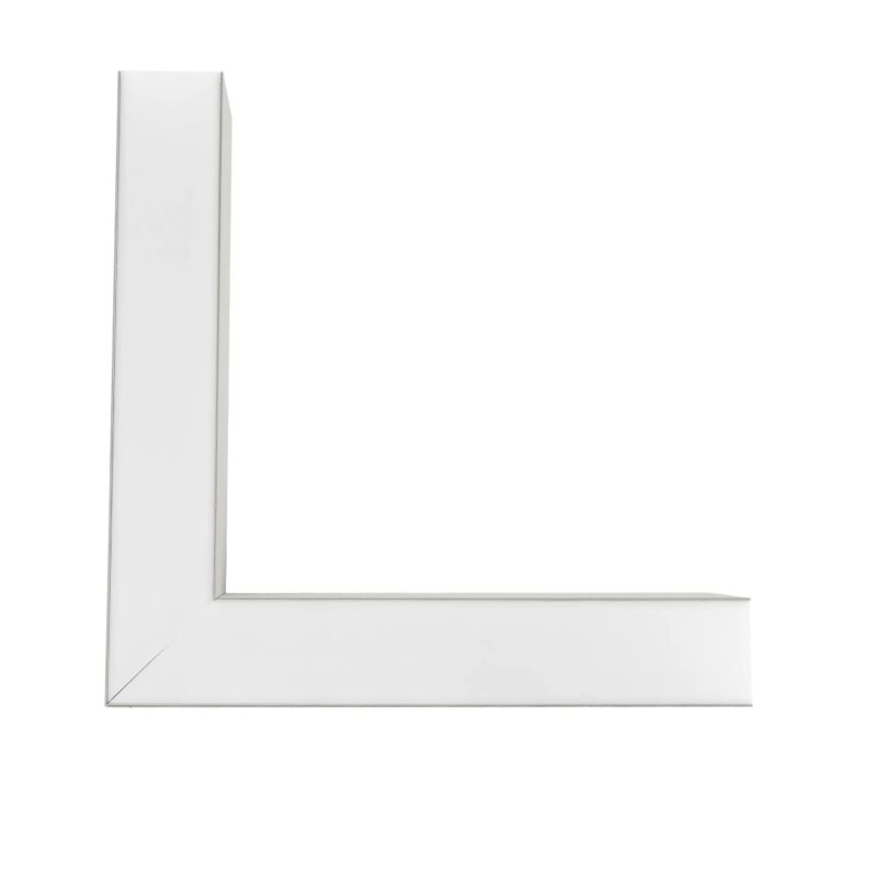 GLOBOSTAR® ALP-CORNER-SIDE90 BRIGHTRAIL 61779 Επιφανειακό / Κρεμαστό Προφίλ Αλουμινίου Γωνία με Λευκό Γαλακτερό Πατητό Κάλυμμα για Ταινίες LED IP20 – Γκρι Ανθρακί Ματ – Μ30 x Π5 x Υ7.5cm