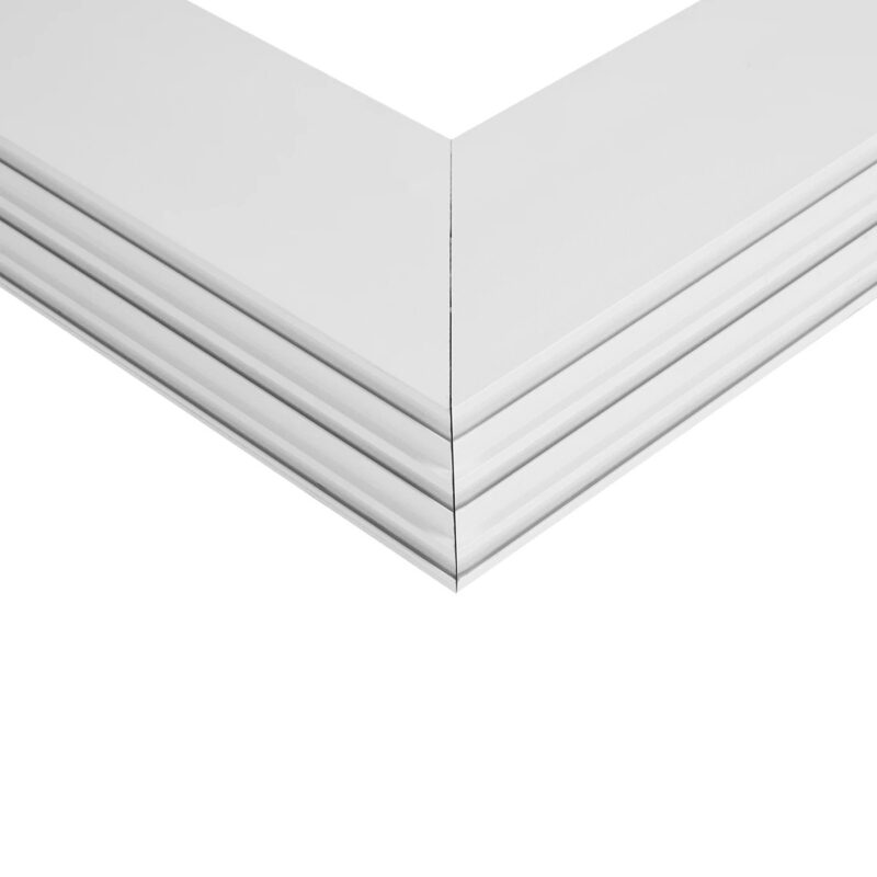 GLOBOSTAR® ALP-CORNER-IN90 BRIGHTRAIL 61780 Επιφανειακό / Κρεμαστό Προφίλ Αλουμινίου Γωνία με Λευκό Γαλακτερό Πατητό Κάλυμμα για Ταινίες LED IP20 – Λευκό Ματ – Μ30 x Π5 x Υ7.5cm