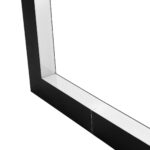 GLOBOSTAR® ALP-CORNER-IN90 BRIGHTRAIL 61781 Επιφανειακό / Κρεμαστό Προφίλ Αλουμινίου Γωνία με Λευκό Γαλακτερό Πατητό Κάλυμμα για Ταινίες LED IP20 – Μαύρο Ματ – Μ30 x Π5 x Υ7.5cm