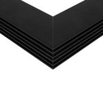 GLOBOSTAR® ALP-CORNER-IN90 BRIGHTRAIL 61781 Επιφανειακό / Κρεμαστό Προφίλ Αλουμινίου Γωνία με Λευκό Γαλακτερό Πατητό Κάλυμμα για Ταινίες LED IP20 – Μαύρο Ματ – Μ30 x Π5 x Υ7.5cm