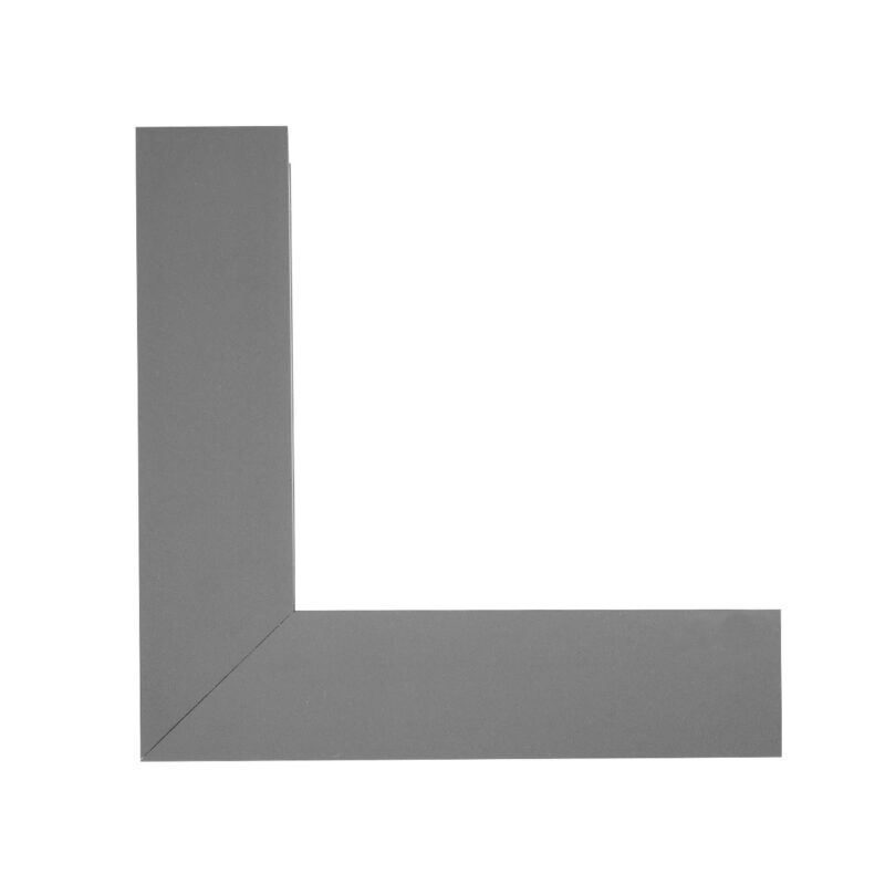 GLOBOSTAR® ALP-CORNER-IN90 BRIGHTRAIL 61782 Επιφανειακό / Κρεμαστό Προφίλ Αλουμινίου Γωνία με Λευκό Γαλακτερό Πατητό Κάλυμμα για Ταινίες LED IP20 – Γκρι Ανθρακί Ματ – Μ30 x Π5 x Υ7.5cm