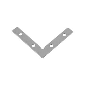 GLOBOSTAR® LUMILINE 61783 Σύνδεσμος Γ Επέκτασης Προφίλ Αλουμινίου – Ασημί – Μ4.6 x Π0.8 x Υ4.6cm