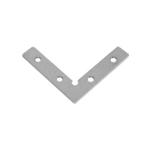 GLOBOSTAR® BRIGHTRAIL 61784 Σύνδεσμος Γ Επέκτασης Προφίλ Αλουμινίου – Ασημί – Μ4.8 x Π1 x Υ4.8cm