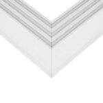 GLOBOSTAR® ALP-CORNER-SIDE90 RECESSA 61788 Χωνευτό Προφίλ Αλουμινίου Γωνία με Λευκό Γαλακτερό Πατητό Κάλυμμα για Ταινίες LED IP20 – Λευκό Ματ – Μ30 x Π3.5 x Υ4cm