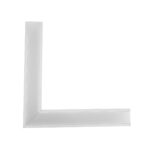 GLOBOSTAR® ALP-CORNER-SIDE90 RECESSA 61788 Χωνευτό Προφίλ Αλουμινίου Γωνία με Λευκό Γαλακτερό Πατητό Κάλυμμα για Ταινίες LED IP20 – Λευκό Ματ – Μ30 x Π3.5 x Υ4cm