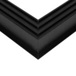 GLOBOSTAR® ALP-CORNER-SIDE90 RECESSA 61789 Χωνευτό Προφίλ Αλουμινίου Γωνία με Λευκό Γαλακτερό Πατητό Κάλυμμα για Ταινίες LED IP20 – Μαύρο Ματ – Μ30 x Π3.5 x Υ4cm