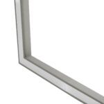 GLOBOSTAR® ALP-CORNER-SIDE90 RECESSA 61790 Χωνευτό Προφίλ Αλουμινίου Γωνία με Λευκό Γαλακτερό Πατητό Κάλυμμα για Ταινίες LED IP20 – Γκρι Ανθρακί Ματ – Μ30 x Π3.5 x Υ4cm