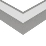 GLOBOSTAR® ALP-CORNER-SIDE90 RECESSA 61790 Χωνευτό Προφίλ Αλουμινίου Γωνία με Λευκό Γαλακτερό Πατητό Κάλυμμα για Ταινίες LED IP20 – Γκρι Ανθρακί Ματ – Μ30 x Π3.5 x Υ4cm