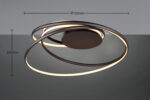 Trio Lighting NALA – 644310132 Φωτιστικό Οροφής LED 57W 6800lm Step Dimmable CCT Μαύρο Ματ