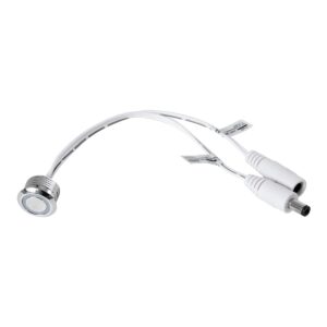 GLOBOSTAR® BUTTON 70793 Φωτιζόμενος Χωνευτός Διακόπτης Αφής On/Off & Push Dimming LED DC 12-24V 1 x 4A 96W Max IP20 Μπλε – Μ2 x Π2 x Υ1.2cm – 2 Χρόνια Εγγύηση