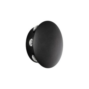 GLOBOSTAR® SOL 60796 Μοντέρνο Φωτιστικό Τοίχου – Απλίκα LED 16W 2000lm 30° AC 220-240V Αδιάβροχο IP65 Θερμό Λευκό 2700K – CREE XPE Chip & TÜV SÜD Driver – Μαύρο Ματ – Μ16 x Π5.5 x Υ16cm – 5 Χρόνια Εγγύηση