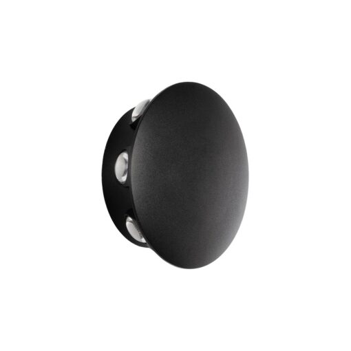 GLOBOSTAR® SOL 60796 Μοντέρνο Φωτιστικό Τοίχου – Απλίκα LED 16W 2000lm 30° AC 220-240V Αδιάβροχο IP65 Θερμό Λευκό 2700K – CREE XPE Chip & TÜV SÜD Driver – Μαύρο Ματ – Μ16 x Π5.5 x Υ16cm – 5 Χρόνια Εγγύηση