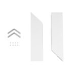 GLOBOSTAR® ALP-CORNER-IN90 BRIGHTRAIL 61780 Επιφανειακό / Κρεμαστό Προφίλ Αλουμινίου Γωνία με Λευκό Γαλακτερό Πατητό Κάλυμμα για Ταινίες LED IP20 – Λευκό Ματ – Μ30 x Π5 x Υ7.5cm