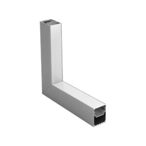 GLOBOSTAR® ALP-CORNER-IN90 BRIGHTRAIL 61782 Επιφανειακό / Κρεμαστό Προφίλ Αλουμινίου Γωνία με Λευκό Γαλακτερό Πατητό Κάλυμμα για Ταινίες LED IP20 – Γκρι Ανθρακί Ματ – Μ30 x Π5 x Υ7.5cm