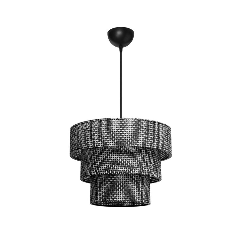 GLOBOSTAR® LEVEL 203-0276 Μοντέρνο Κρεμαστό Φωτιστικό Οροφής με Ντουί 1 x E27 AC 220-240V IP20 – Γκρι – Μ38 x Π38 x Υ30cm