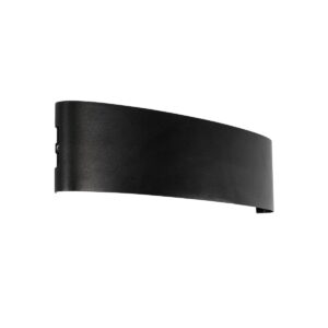 GLOBOSTAR® SIXOAD 60678 Μοντέρνο Φωτιστικό Τοίχου – Απλίκα LED 24W 3000lm 30° AC 220-240V Αδιάβροχο IP65 Θερμό Λευκό 2700K – CREE XPE Chip & TÜV SÜD Driver – Μαύρο Ματ – Μ32 x Π5.5 x Υ8cm – 5 Χρόνια Εγγύηση