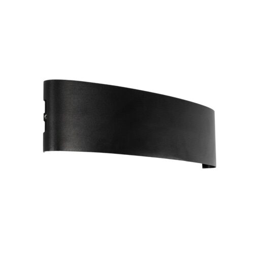 GLOBOSTAR® SIXOAD 60678 Μοντέρνο Φωτιστικό Τοίχου – Απλίκα LED 24W 3000lm 30° AC 220-240V Αδιάβροχο IP65 Θερμό Λευκό 2700K – CREE XPE Chip & TÜV SÜD Driver – Μαύρο Ματ – Μ32 x Π5.5 x Υ8cm – 5 Χρόνια Εγγύηση