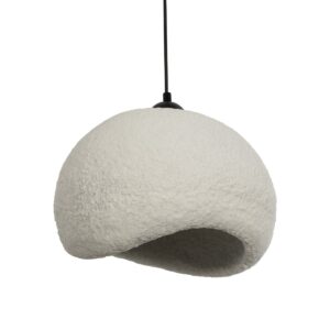 GLOBOSTAR® STONE 204-0124 Μοντέρνο Κρεμαστό Φωτιστικό Οροφής με Ντουί 1 x E27 AC 220-240V IP20 – Γκρι – Μ35 x Π31 x Υ26cm